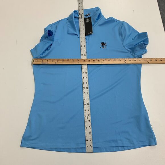 Under Armour Polo Shirt Womens XL Extra Large Alegria Blue Heatgear Performance - Picture 8 of 15
